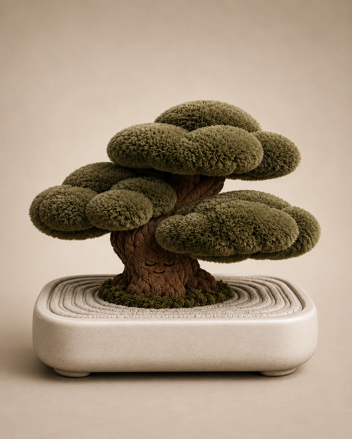 KOKE Starter Garden 001 featuring Yuki, the Ash planter and Raked Gravel topper