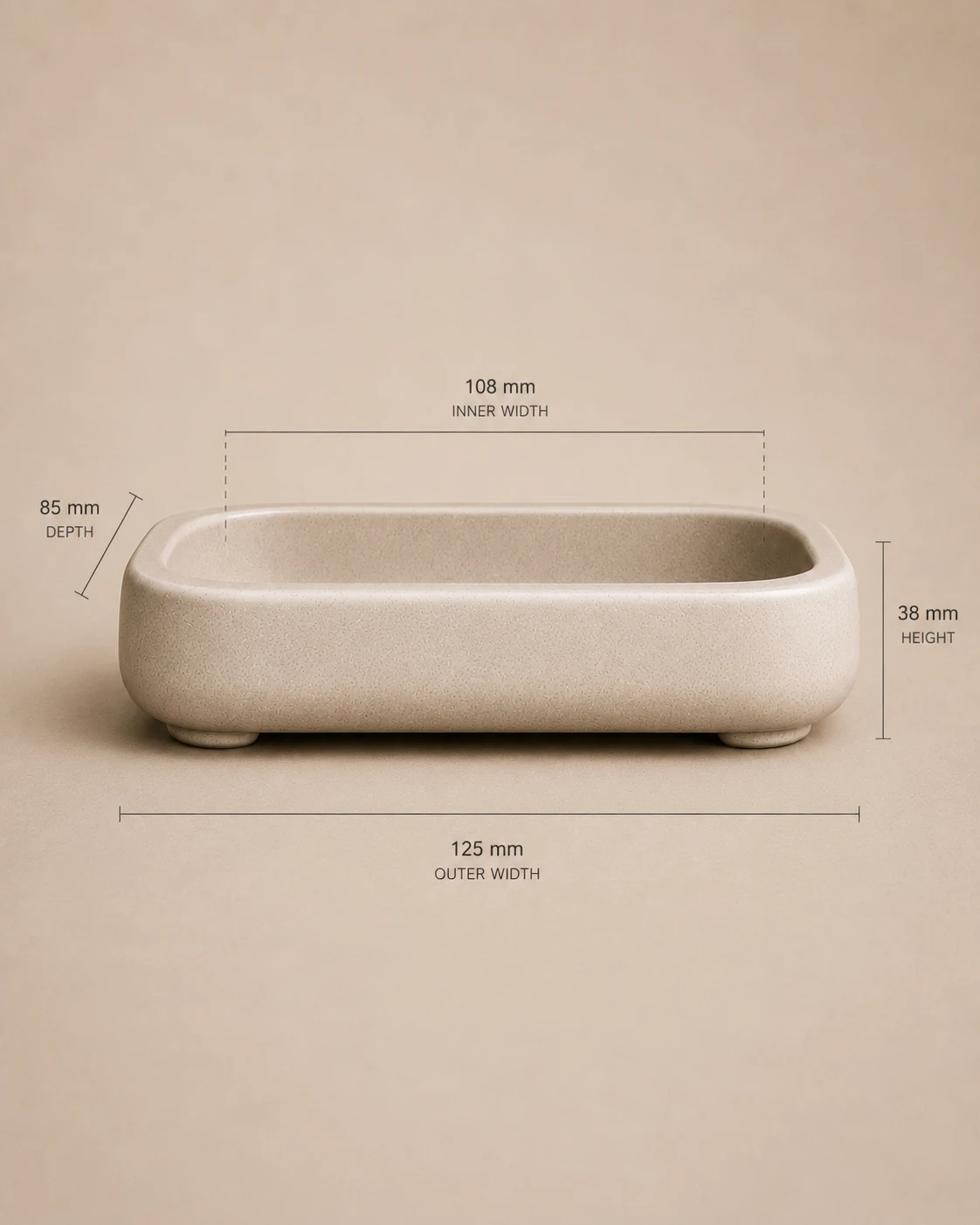 Early Ash planter dimensions
